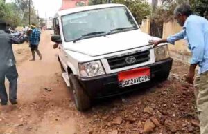शासकीय कर्मचारी की बड़ी लापरवाही, सेनेटरी इंस्पेक्टर चोटिल, नशे में धुत्त था चालक