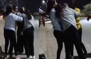 बॉयफ्रेंड को लेकर लड़कियों ने एक दूसरे पर जमकर बरसाए लात-घूंसे