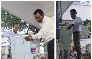 मनेंद्रगढ़ सिविल कोर्ट में लगे वाटर फ़िल्टर की अधिवक्ता बंधुओ ने साफ-सफाई कर पानी को पीने योग्य बनाया