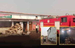 देशी-अंग्रेजी शराब दुकानों में असामाजिक तत्वों ने पेट्रोल छिड़ककर लगाई आग