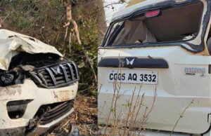 धमतरी में पेड़ से टकराई तेज रफ्तार स्कॉर्पियो, चालक की मौके पर मौत