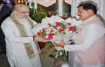 मुख्यमंत्री डॉ. यादव ने केंद्रीय गृह मंत्री शाह का नीमच में किया स्वागत