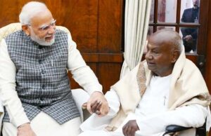 मोदी ने पूर्व प्रधानमंत्री एच डी देवेगौड़ा को उनके 92वें जन्मदिन पर दी बधाई