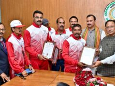 मुख्यमंत्री साय से मास्टर एथलीट फेडरेशन ऑफ इंडिया के प्रतिभागियों ने की सौजन्य भेंट