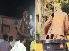 बंगाल में तनाव: भीड़ ने तोड़ी लेनिन की मूर्ति, कांग्रेस ने TMC दफ्तर पर किया कब्जा