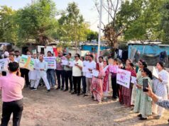 अयोध्या नगर में पेड़ों की कटाई पर फूटा जनआक्रोश, पर्यावरण प्रेमियों ने किया विशाल प्रदर्शन