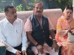 नौगई ट्रिपल मर्डर पीड़ितों से मिले विक्रमादित्य, आरोपियों के एनकाउंटर और संपत्ति कुर्की की मांग