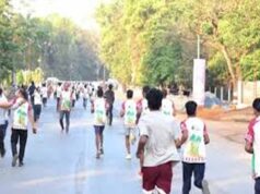 सक्ती में मैराथन दौड़ के जरिए विकास का संदेश, ‘12 साल विश्वास और जनकल्याण के’ थीम रही खास