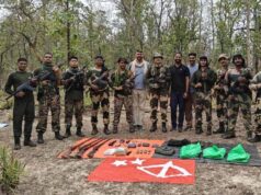 कांकेर के जंगल में नक्सलियों का विस्फोटक डंप बरामद, 4 बंदूकें और 2 वायरलेस सेट मिले