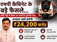 एमपी कैबिनेट के बड़े फैसले, इंदौर मेट्रो समेत कई परियोजनाओं पर ₹24,200 करोड़ खर्च को मंजूरी