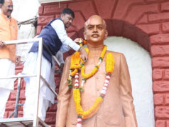 डॉ. श्यामा प्रसाद मुखर्जी की जयंती पर वन मंत्री कश्यप ने अर्पित की पुष्पांजलि