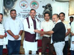 स्वास्थ्य मंत्री श्याम बिहारी जायसवाल ने किया दृश्य संवाद 2026 का शुभारंभ