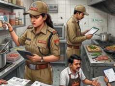 यूपी में खाद्य विभाग की बड़ी छापेमारी, मॉल-रेस्टोरेंट में मिली गंदगी और कीड़े