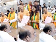 CM योगी की मौजूदगी में BJP के 8 राज्यसभा प्रत्याशियों ने किया नामांकन, जीत तय
