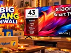 Flipkart Diwali Sale: 43 इंच का Xiaomi 4K Smart TV ₹14,000 सस्ता, कार्ड ऑफर से कीमत ₹20,749