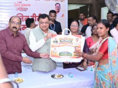 सेवा संकल्प अभियान के तहत मितानिन दीदियों का कैबिनेट मंत्री लखन लाल देवांगन ने किया सम्मान, जनसेवा में योगदान की सराहना की