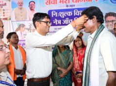 सेवा मेरा योगदान: पुसौर में विशाल नेत्र जांच शिविर, 3493 लोगों की हुई जांच
